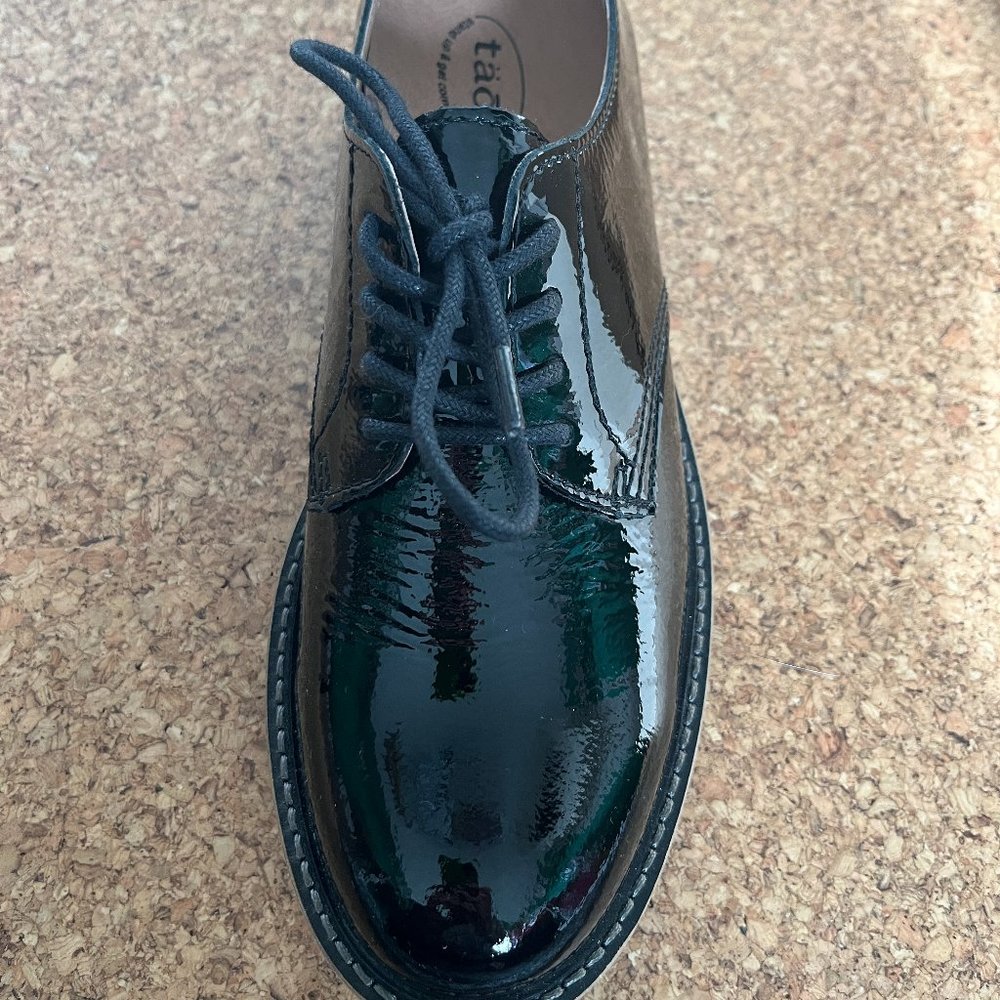 TAOS Work It patent Leather oxfords